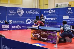 21.12.2025. Suchedniów. Mecz Bank Spółdzielczy Orlicz 1924 Suchedniów - TTC Sokah Hoboken / Fot. Maciej Makuła - Radio Kielce