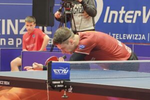 21.12.2025. Suchedniów. Mecz Bank Spółdzielczy Orlicz 1924 Suchedniów - TTC Sokah Hoboken / Fot. Maciej Makuła - Radio Kielce