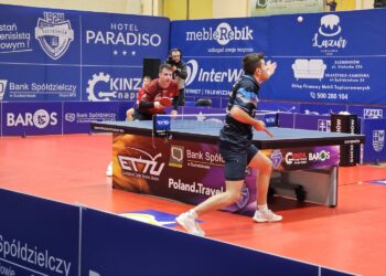 21.12.2025. Suchedniów. Mecz Bank Spółdzielczy Orlicz 1924 Suchedniów - TTC Sokah Hoboken / Fot. Maciej Makuła - Radio Kielce