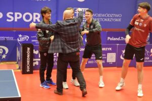 21.12.2025. Suchedniów. Mecz Bank Spółdzielczy Orlicz 1924 Suchedniów - TTC Sokah Hoboken / Fot. Maciej Makuła - Radio Kielce