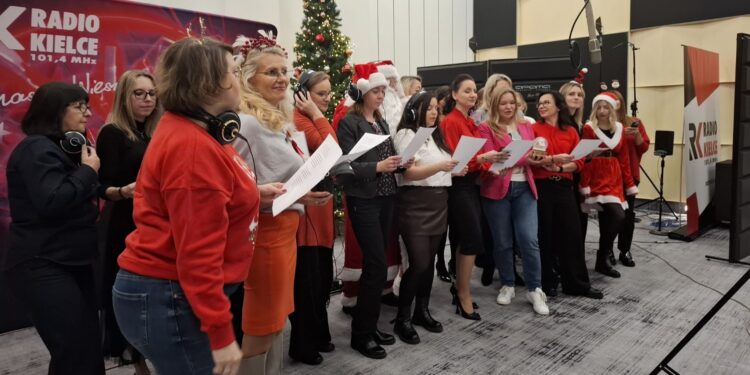 05.12.2025. Radio Kielce. Nagrania do pastorałki Radia Kielce / Fot. Oliwia Woźniak - Radio Kielce