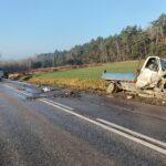 19.12.2025. Chełmce. Wypadek / źródło: policja