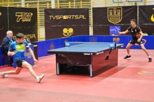 Trudny mecz i wygrana za dwa punkty Polonii - Radio Kielce Mecz 10. kolejki Lotto Superligi tenisistów stołowych: KTS Gliwice - TTcup.com Polonia Wąchock / Fot. Maciej Makuła - Radio Kielce