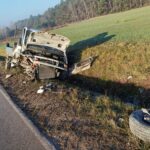 19.12.2025. Chełmce. Wypadek / źródło: policja