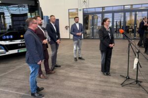 Nowe autobusy elektryczne w Starachowicach - Radio Kielce Starachowice. Nowe autobusy elektryczne / Fot. Marek Materek - Facebook