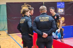 Trudny mecz i wygrana za dwa punkty Polonii - Radio Kielce Mecz 10. kolejki Lotto Superligi tenisistów stołowych: KTS Gliwice - TTcup.com Polonia Wąchock / Fot. Maciej Makuła - Radio Kielce