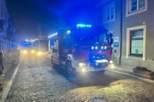 08.12.2025. Sandomierz. Pożar / Fot. PSP Sandomierz