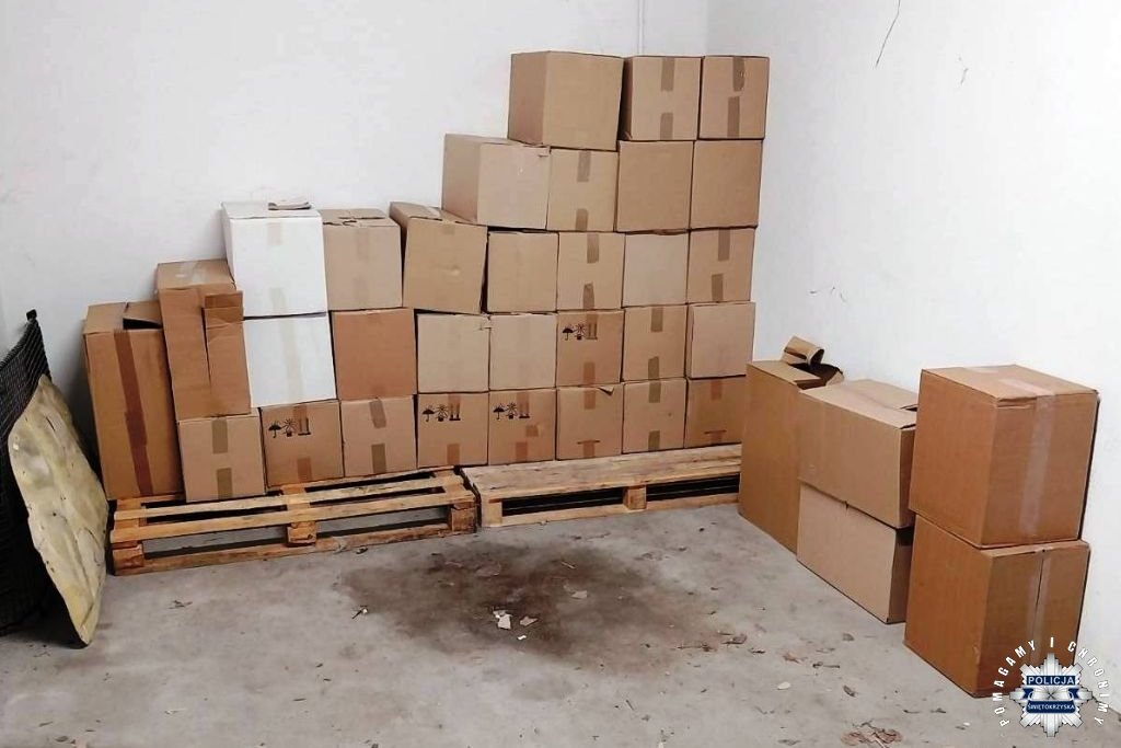 Papierosowa kontrabanda w wynajmowanym garażu