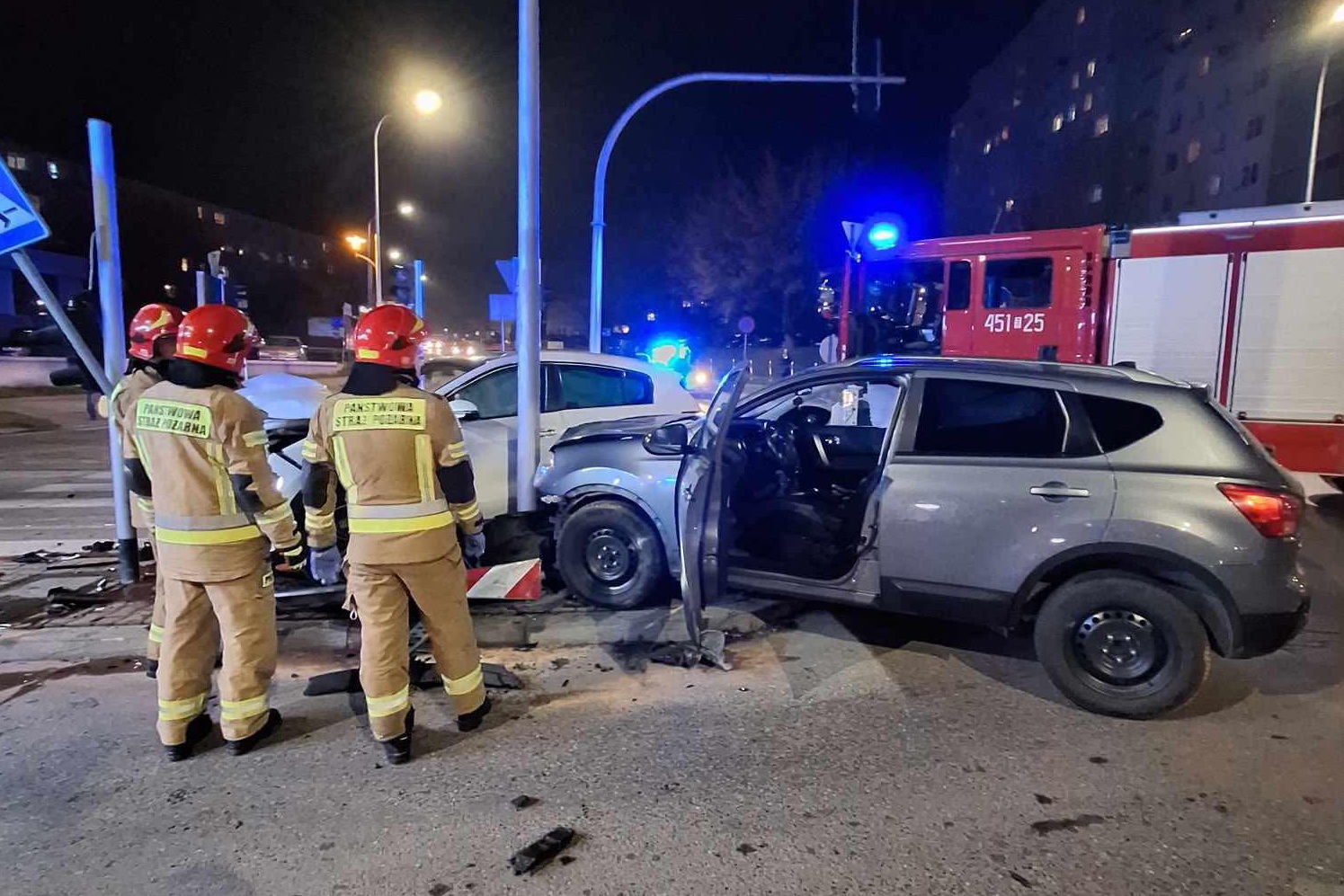 Ranne dwie osoby. Nie działała sygnalizacja świetlna