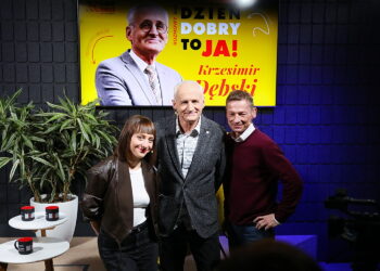 „Dzień dobry to ja! Rozmowy inne niż wszystkie w Radiu Kielce”. Krzesimir Dębski - Radio Kielce Audycja „Dzień dobry to ja! Rozmowy inne niż wszystkie w Radiu Kielce”. Krzesimir Dębski / Fot. Wiktor Taszłow - Radio Kielce