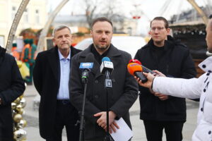 17.12.2025. Kielce. Konferencja radnych Koalicji Obywatelskiej / Fot. Wiktor Taszłow - Radio Kielce