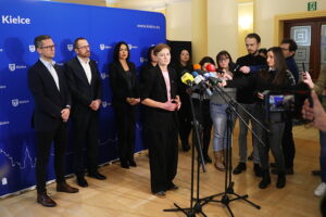 19.12.2025. Kielce. Konferencja prezydentki Kielc / Fot. Wiktor Taszłow - Radio Kielce