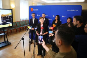 19.12.2025. Kielce. Konferencja prezydentki Kielc / Fot. Wiktor Taszłow - Radio Kielce