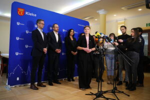 19.12.2025. Kielce. Konferencja prezydentki Kielc / Fot. Wiktor Taszłow - Radio Kielce