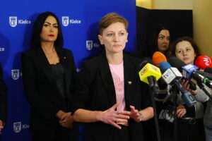 19.12.2025. Kielce. Konferencja prezydentki Kielc / Fot. Wiktor Taszłow - Radio Kielce