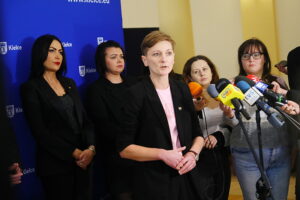 19.12.2025. Kielce. Konferencja prezydentki Kielc / Fot. Wiktor Taszłow - Radio Kielce