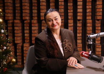 31.12.2025. Radio Kielce. Rozmowa Dnia. Na zdjęciu: Elżbieta Pańtak - dyrektor Kieleckiego Teatru Tańca / Fot. Wiktor Taszłow - Radio Kielce