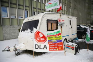 31.12.2025. Kielce. Protest rolników / Fot. Wiktor Taszłow - Radio Kielce