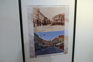 08.01.2025. Kielce. Wernisaż wystawy fotografii Mariusza Uciga " Kielce na starej i nowej fotografii" / Fot. Wiktor Taszłow - Radio Kielce