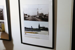 08.01.2025. Kielce. Wernisaż wystawy fotografii Mariusza Uciga " Kielce na starej i nowej fotografii" / Fot. Wiktor Taszłow - Radio Kielce