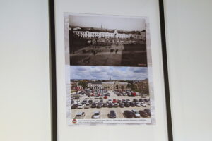 08.01.2025. Kielce. Wernisaż wystawy fotografii Mariusza Uciga " Kielce na starej i nowej fotografii" / Fot. Wiktor Taszłow - Radio Kielce