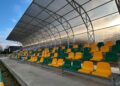 Nowe trybuny na stadionie w Pierzchnicy / Fot. Marcin Marszałek - Radio Kielce