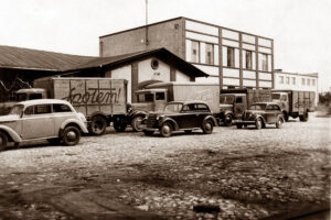 Kielce. Ulica Romualda Mielczarskiego. 1940 rok. Zakłady Wytwórcze Związku Spółdzielni Spożywców „Społem” w Kielcach / źródło: fotopolska.eu