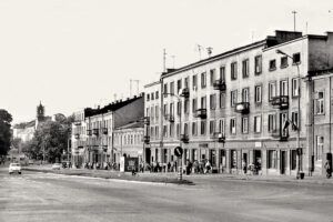 Historia kieleckich ulic. Krakowska Rogatka - Radio Kielce Kielce. Krakowska Rogatka. Lata 1972-1974 / źródło: fotopolska.eu