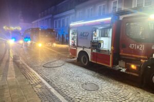 08.12.2025. Sandomierz. Pożar / Fot. PSP Sandomierz