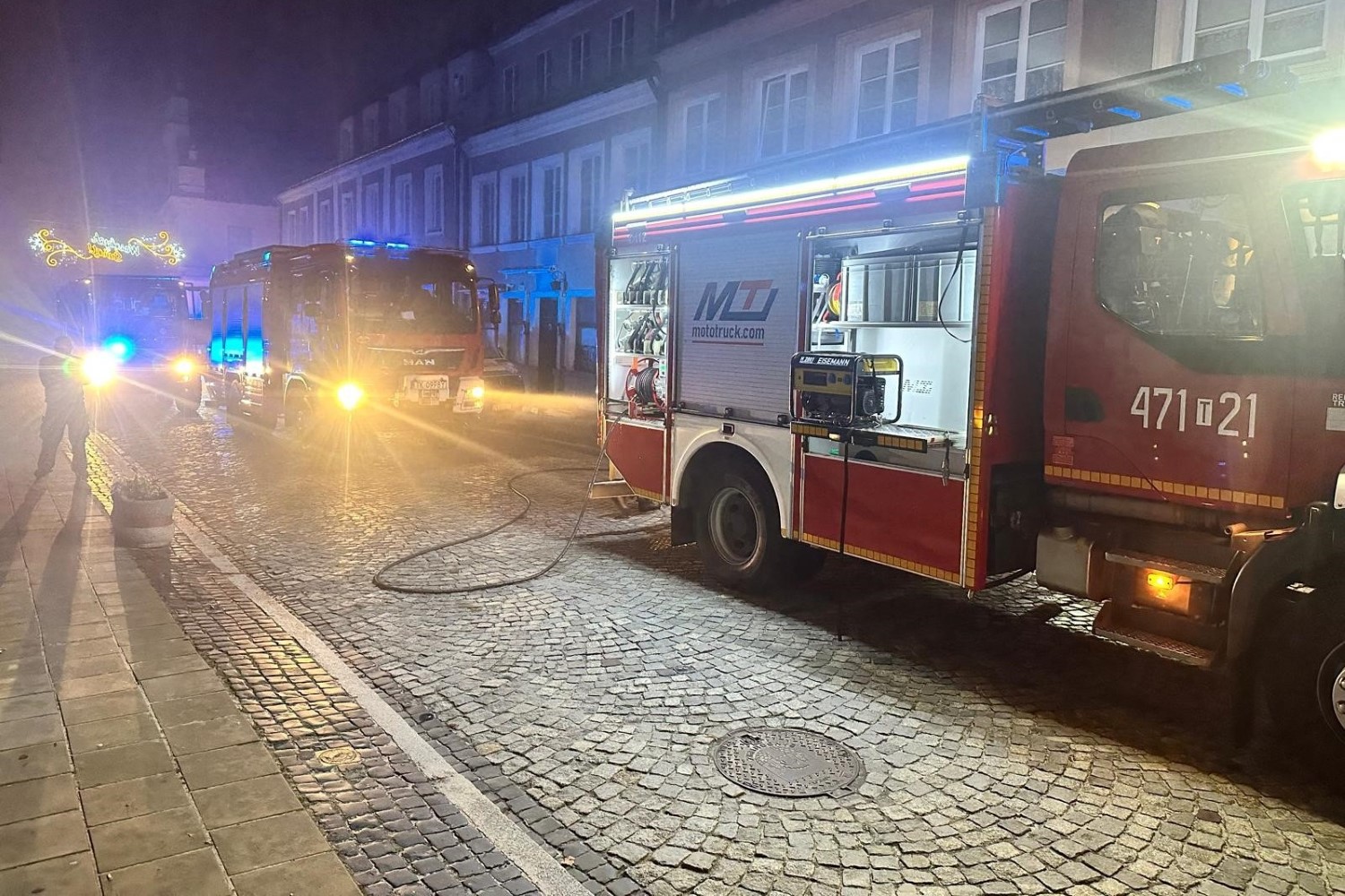 08.12.2025. Sandomierz. Pożar / Fot. PSP Sandomierz