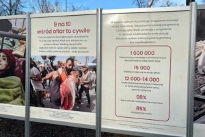 15.12.2025. Kielce. Ogród Wolności. Wystawa „Cisza, która krzyczy” / Fot. Marcin Marszałek - Radio Kielce