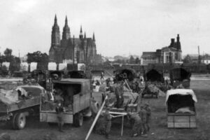 Kielce. Ulica Romualda Mielczarskiego. Lata 1939-1944. Niemiecka baza logistyczna / źródło: fotopolska.eu