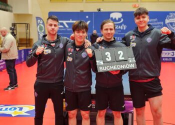 Ważne dwa punkty Orlicza - Radio Kielce Mecz 10. kolejki Lotto Superligi tenisistów stołowych: The PLUGiN ASTS Olimpia Grudziądz - Bank Spółdzielczy Orlicz 1924 Suchedniów / Fot. Maciej Makuła - Radio Kielce