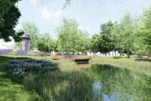 Jędrzejów. Park 700-lecia Jędrzejowa - wizualizacja