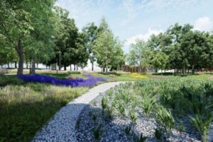 Serce Jędrzejowa zyska nowe oblicze - Radio Kielce Jędrzejów. Park 700-lecia Jędrzejowa - wizualizacja