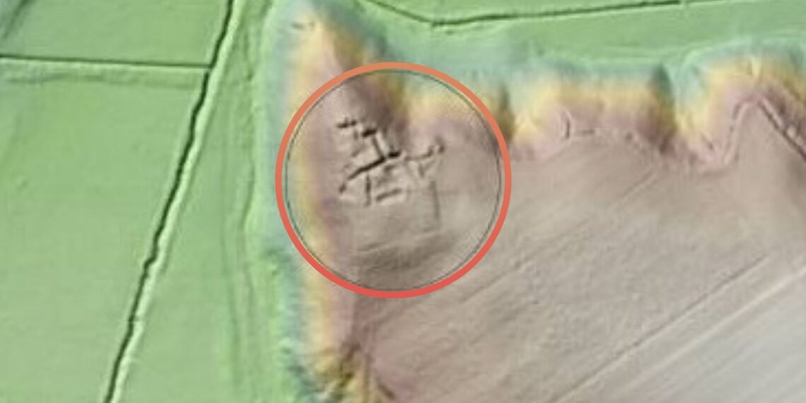 Łownica. Zdjęcie lotniczego skanowania Góry Zamkowej. Źródło: zamkomania.pl