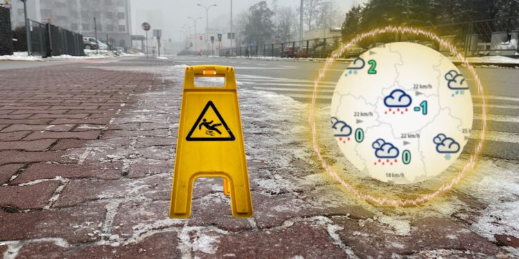 „Szklanka" na drogach i chodnikach. Synoptycy ostrzegają