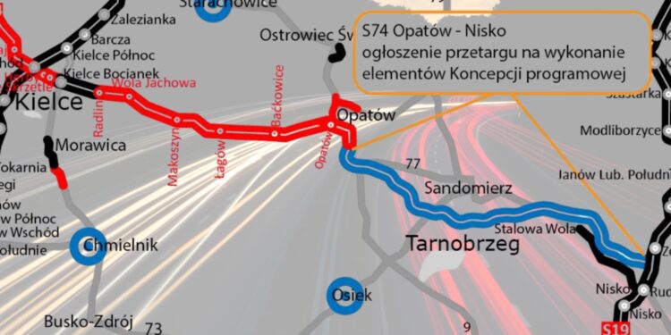 Coraz bliżej budowy trasy S74 Opatów - Nisko