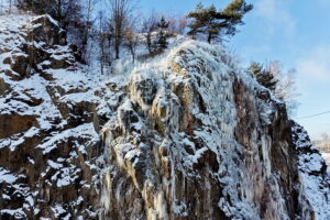 Kielce. Lodospad na Kadzielni - Radio Kielce