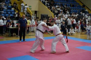 06.12.2025. Kielce. Świętokrzyska Liga Karate Kyokushin Koronea Cup – edycja mikołajkowa / Fot. Maciej Makuła - Radio Kielce