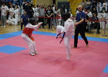 Karatecy rywalizowali w hali przy Żytniej - Radio Kielce 06.12.2025. Kielce. Świętokrzyska Liga Karate Kyokushin Koronea Cup – edycja mikołajkowa / Fot. Maciej Makuła - Radio Kielce