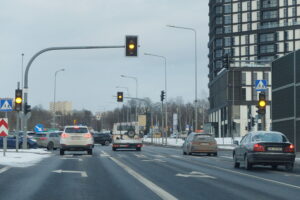 Awaria sygnalizacji świetlnej na ważnym skrzyżowaniu