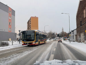 31.12.2025. Kielce. Zaśnieżone ulice / Fot. Wiktor Taszłow - Radio Kielce