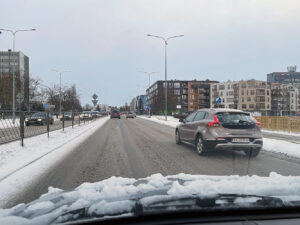 31.12.2025. Kielce. Zaśnieżone ulice / Fot. Wiktor Taszłow - Radio Kielce