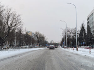 31.12.2025. Kielce. Zaśnieżone ulice / Fot. Wiktor Taszłow - Radio Kielce