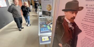 16.12.2025. Kielce. Wojewódzka Biblioteka Publiczna. Wystawa „Byłem, Nobla zabrałem, wróciłem” / Fot. Dorota Klusek - Radio Kielce