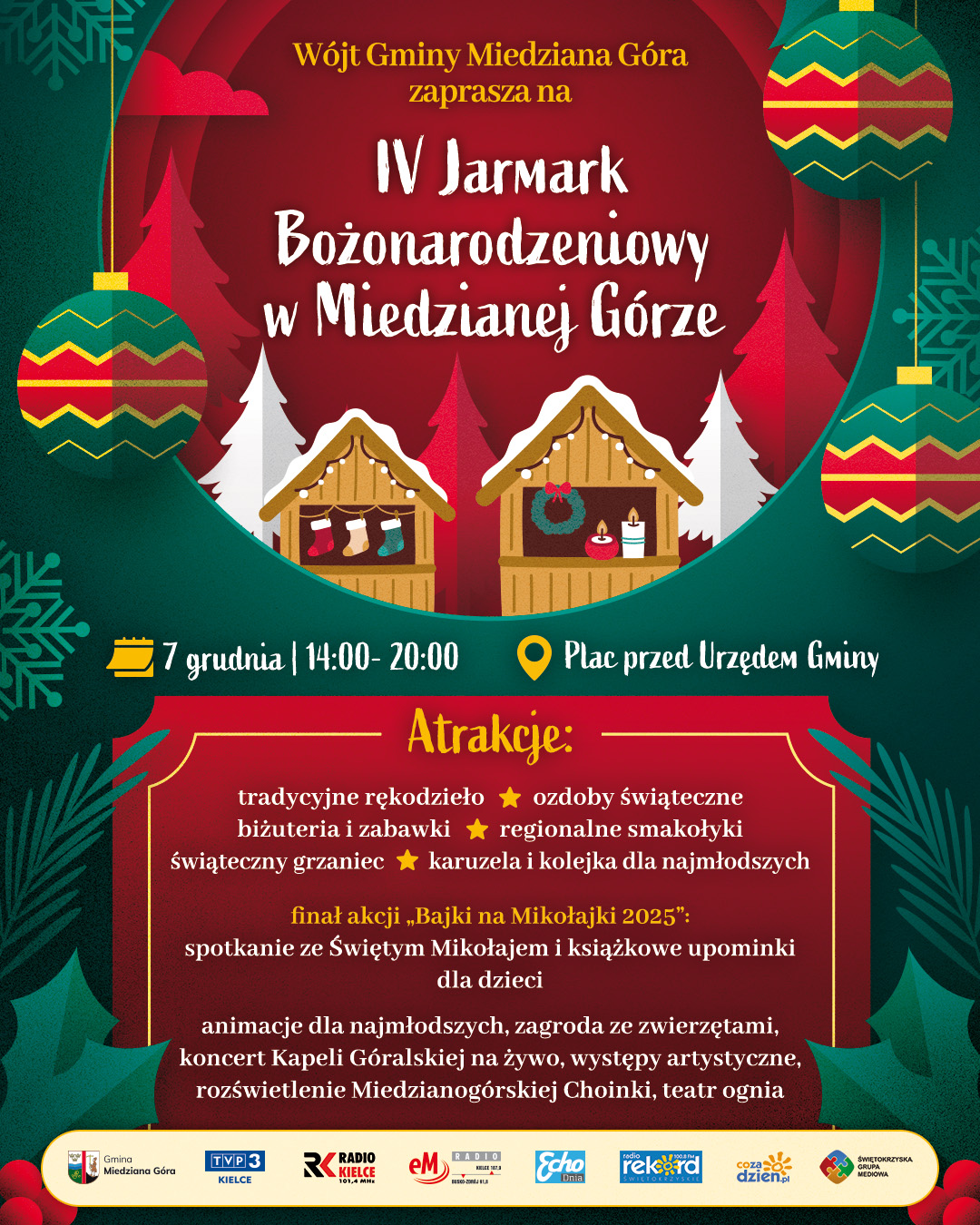 IV Jarmark Bożonarodzeniowy w Miedzianej Górze - Radio Kielce IV Jarmark Bożonarodzeniowy w Miedzianej Górze