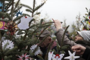 Rynek w Daleszycach zamienił się w świąteczny las choinek - Radio Kielce 20.12.2025. Daleszyce. Jarmark bożonarodzeniowy / Fot. Jarosław Kubalski - Radio Kielce