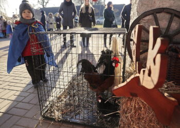 Mieszkańcy Brzezin znów kolędowali przy szopce