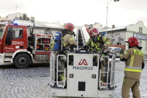 Pożar budynku przy ulicy Bodzentyńskiej w Kielcach - Radio Kielce